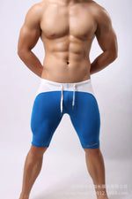 Men's Swimming Trunks Fitness Shorts Casaul Beach Vaction Style For Man Color Blocked Drawstring Elastic Waist Beach Shorts KD14