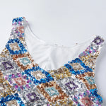 Summer Women Sequin Tank Tops Sparkly Graphic V Neck Vest Fashion Stylish Sleeveless Shirts Casual Office Daily Streetwear
