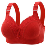 Womens Lace Bras Ultra-Thin Perspective Bralette Deep V Bra Sexy Lingerie Tops Plus SizeCup Mom's underwear active bra