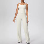 Yoga Set 2PCS Women Tracksuit Nude Feeling Workout Sets Gym Clothes Push Up Fitness Running Sportswear Sport Vest Leggings Suit