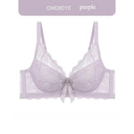 Minimizer Full Coverage Bra Plus Size70-95 B-F Sheer Lace Underwire Underwear Side Support Slimming Demi Cup Lingerie for Women
