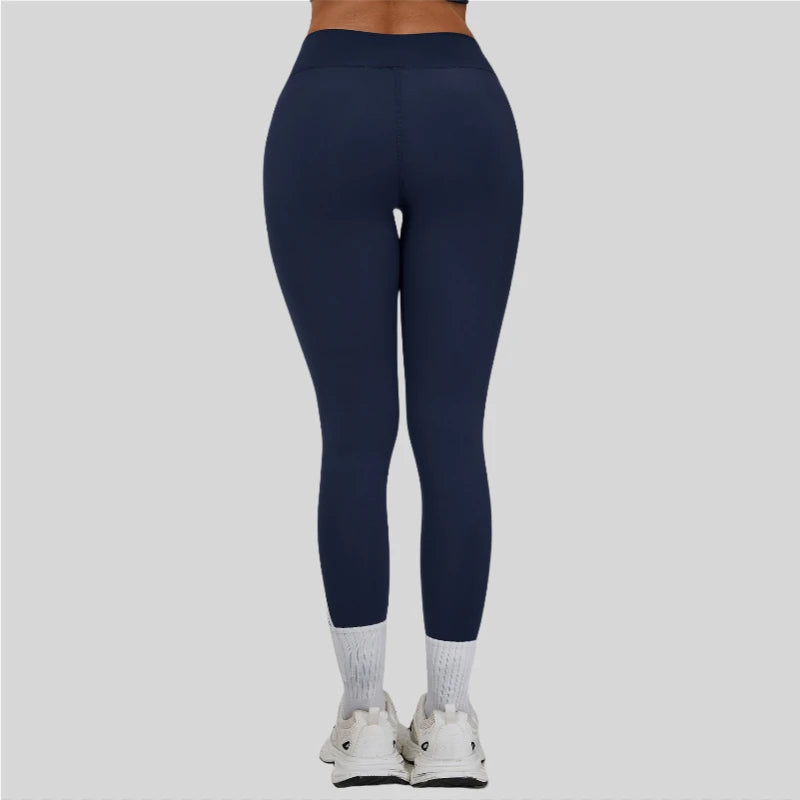 Women High Waist Yoga Pants Leggings - Seamless Color Block Fast-Dry Breathable Gym Running Fitness Tights Butt Lifting Effect