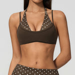 Sexy Striped Yoga Bra Women's Breathable Shockproof Fitness Sports Underwear Running Push Up Tank Top Female Gym Sports Yoga Top