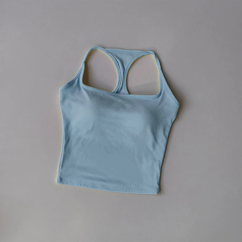 Women's Pilates Tank Top Push-Up Sports Bra Hollow Breathable Fitness Bras Gym Yoga Vest Sexy Running Tops Sportswear