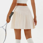 Women's Pleated Skirt Yoga High Waist Anti-Slip Tennis Skirt Double Layer Non-Slip Solid Colour Badminton Golf Short Skirts 2025