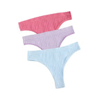 3Pcs/Set Seamless Panties Women Low Waist Briefs Soft Underwear Solid Color Sexy Lingerie Female Underpants Stretch Panty