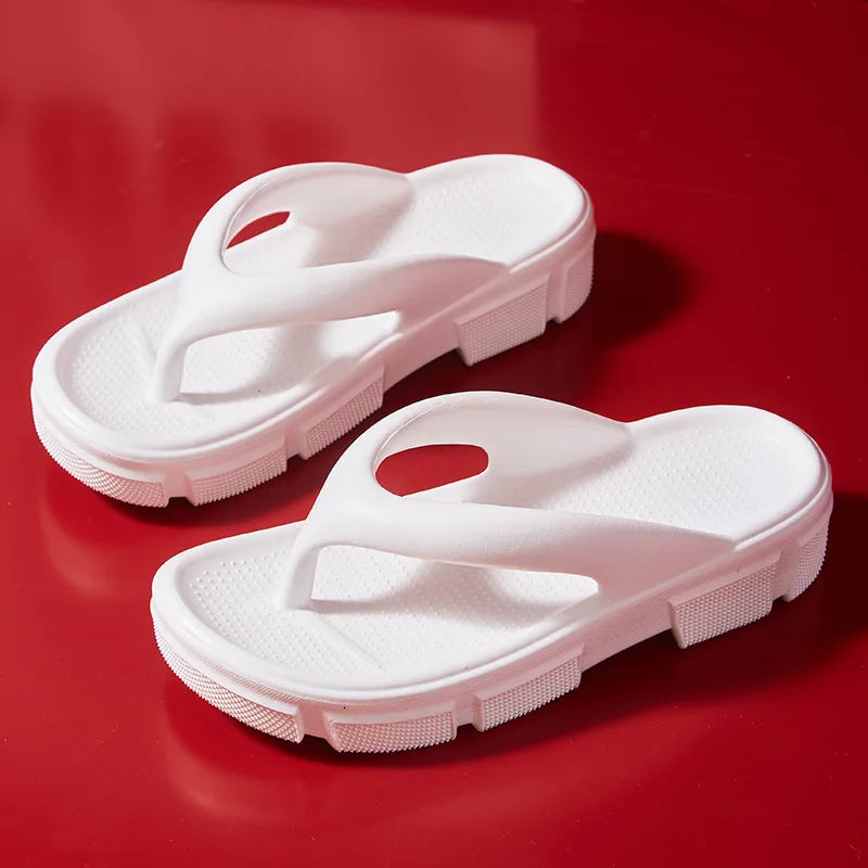 Thick Sole Wedges Flip Flops For Women 2025 Summer ClipPlatform Sandals Woman Non-slip Beach Slippers Girls Outdoor Slides