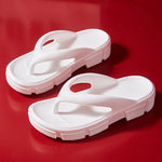 Thick Sole Wedges Flip Flops For Women 2025 Summer ClipPlatform Sandals Woman Non-slip Beach Slippers Girls Outdoor Slides