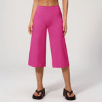 NCLAGEN Women Yoga Capri Pants Tummy Control High Waist Quick Dry Loose Fit Fitness Pants Gym Clothes Sports Wide-leg Trousers
