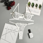 Sexy Lace Bra And Thong Set Woman Porn Fancy Sensual Luxury LingerieTransparent Underwear Exotic Sets For Women's Panty Set