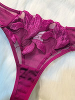 Fairy Lingerie Floral Valentine Charming Brief Panty Underwear Sexy Nighty Fancy Underwear Brief Set for Lady See Through Bra