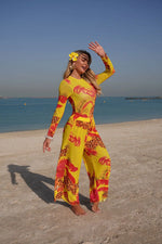 2026 New Long Sleeve Sheer Sun Protection One-Piece Set Swimsuit Women Sexy Rash Guard Swimwear Bodysuit Beachwear With Cover up