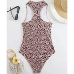 Zebra Print One Piece Swimsuit Woman High Neck Bodysuit Zipper Swimwear Beach Wear Leopard 2024 Bathing Suits Holiday Summer