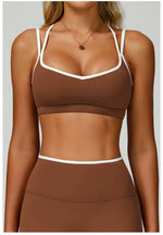 Sexy Back Sports Bra Top Women's Push-Up Yoga Underwear Fitness Top Running Workout Yoga Top Soft Beauty Back Bras Gym Underwear