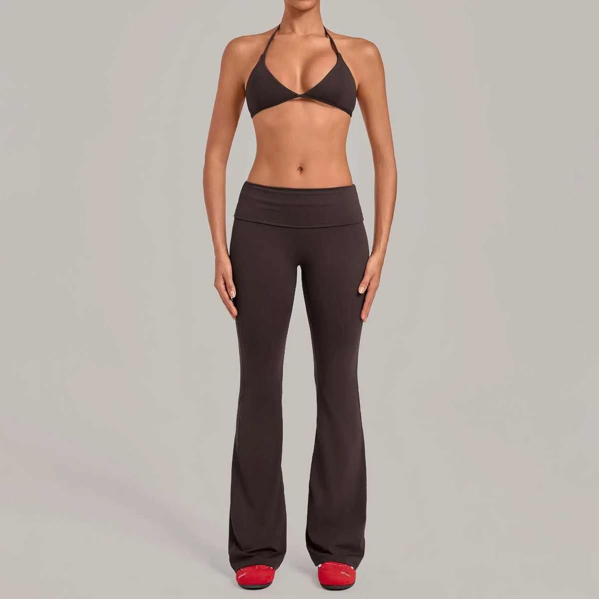 Women's Seamless Yoga Set Sports Fitness Training Ruched-Waist Hips Lifting Leggings Suits Gym Workout Running Slim‑fit Bra Sets