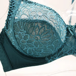 Womens Bras Ultra-Thin Perspective Deep V Lace Sheer Plus Size Bra Female Underwear Sexy Lingerie BH Tops 70-100 B C D E F Cup