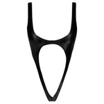 S - XL Shiny PU Faux Leather Sexy Cut Out Thong Women Swimwear One Piece Swimsuit Female Bather Bathing Suit Swim Monokini V1985