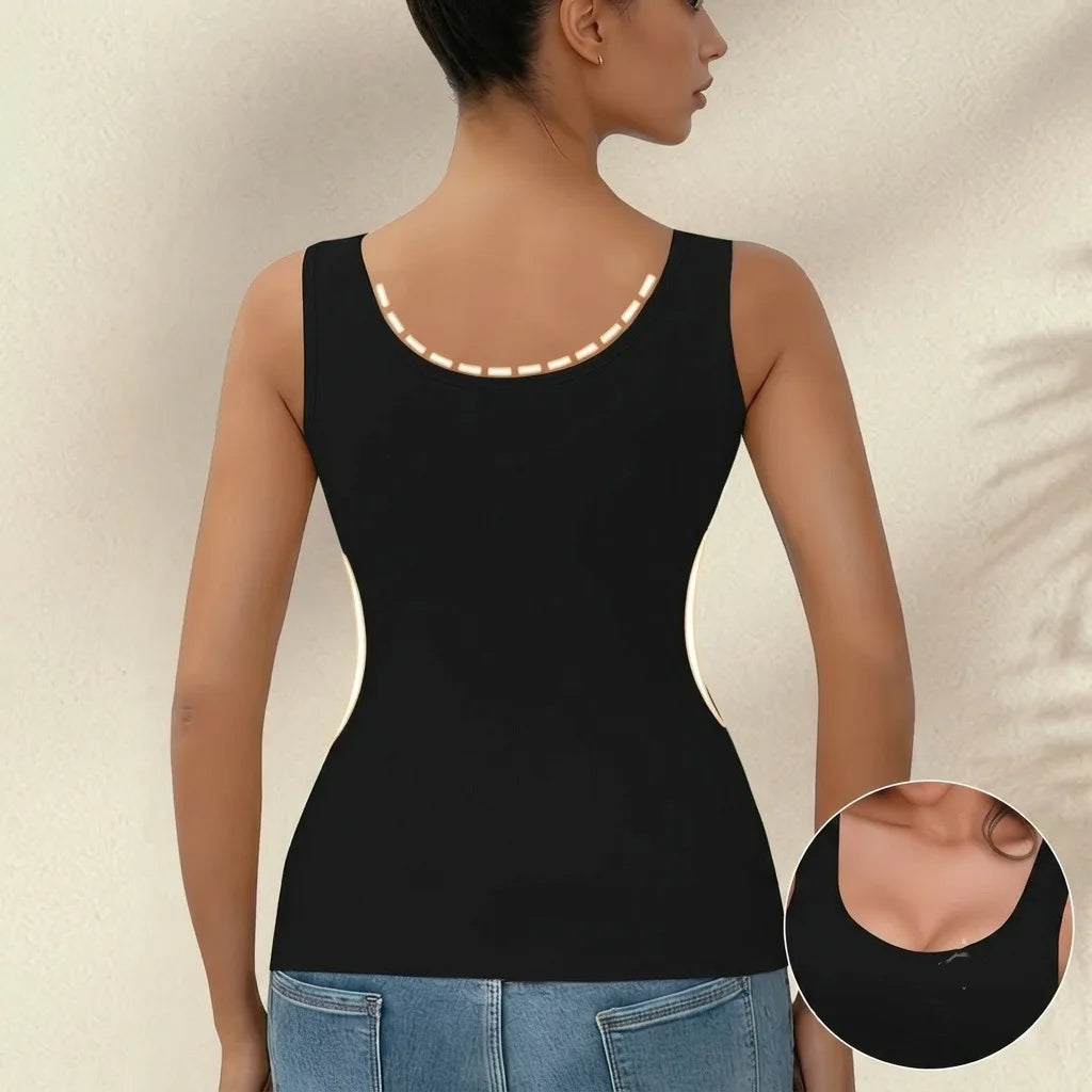 Seamless Women Shapewear Tank Top,U‑Back Design Tummy Control Body Shaper Slimming Camisole For Everyday Comfort
