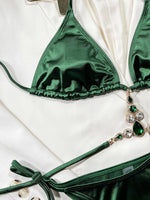 Extreme Mini Micro String Diamond Bikini Women Thong Swimwear Female Swimsuit Two Pieces Bikini Set Halter Bathing Suit Swim