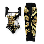 2026 High Quality Double-sided Printed Push Up Women Bikini Set Printed Strappy Bandage Swimwear Brazilian Biquini Bathing Suit