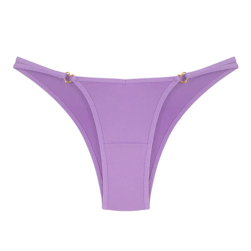 Hollow Out Breathable Seamless Underwear Thong Women's Sexy Hot Women'S Thin Belt Adjustable Low Female Underwear