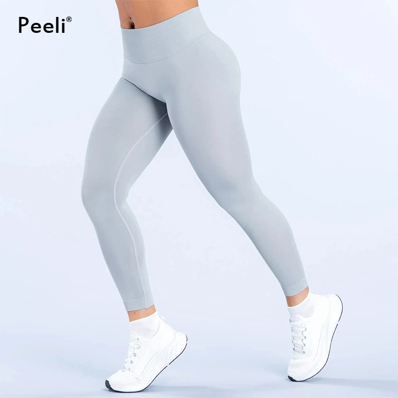 Defy Gym Leggings Woman Clothes Seamless Hip Butt Lifting Sports Yoga Pants Scrunch Squat Proof Activewear Booty Workout Tights