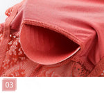 Women Floral Lace Tube Top Wireless Bra Sexy Lingerie Strapless Bralette Solid Color Crop Top Female Padded Bandeau Padded Bra