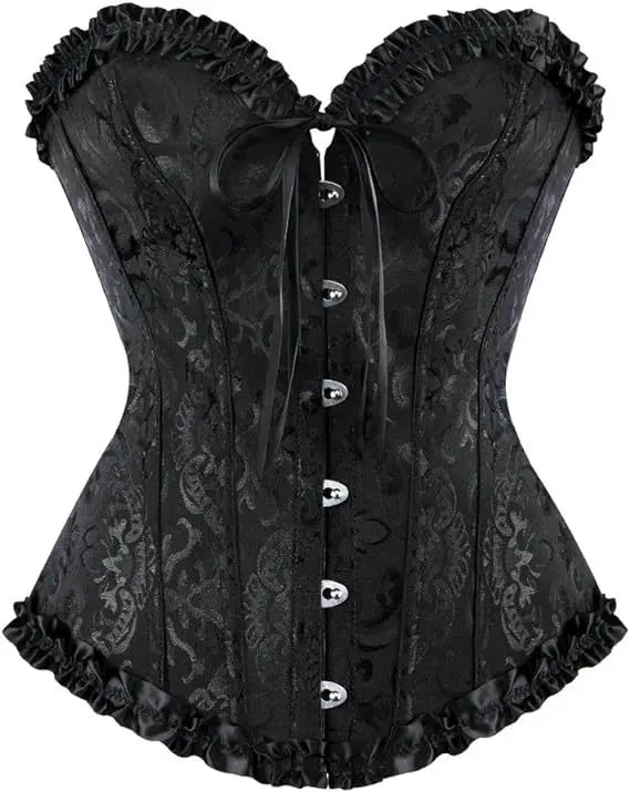 Women's Lace-up Sexy Floral Underwire Bodycon Bra, Court Style Tight-fitting Underwear, Fashionable Embellished Shaping Bra