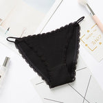 2023 Sexy Women's Panties Breathable Cotton Underwear Sweet Lace Lingerie Cute Female Briefs Comfort Striped Underpants Hot Sale