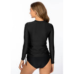 Women's Long Sleeve Tankini Set 2026 Sports Swimsuit Summer Beachwear Two-Piece Bathing Suits for Pool Swimming And Surfing