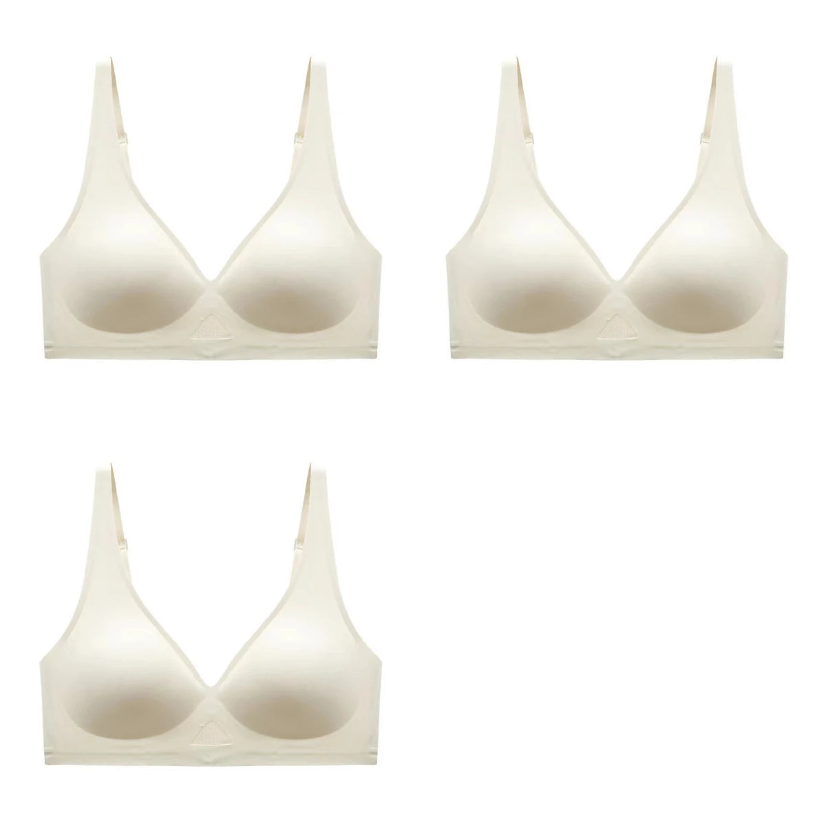 3pcs/Lot Seamless Bras for Women Push Up Brasiere Deep V Bralette Comfort Nonwire Underwear Female Invisible Bra Sexy Lingerie