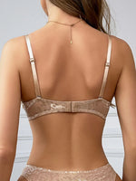 Plunge Deep V Bra Underwear Lace Push up Bra Sexy Lingerie Bralette Sexy Cleavage Bra with Underwire Lightly Padded Low Cut Bra