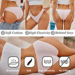 4Pcs Women's Cotton Briefs Seamless Women Sexy Panties Intimates Solid Color Breathable Underwear Female Low Waist Soft Lingerie