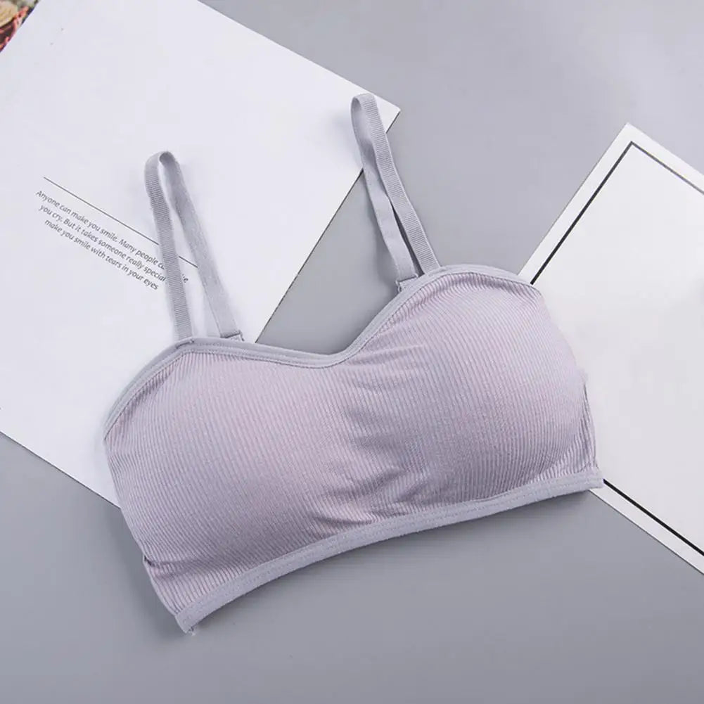 Push Up Padded Workout Bra Ribbed Sports Bra for Women Seamless Wireless Bralette V Neck Cami Crop Tops for Running Yoga