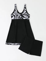 Printed Tankini 2026 Padded Swimsuit Women Shorts Swimwear Female Beach Dress Bathers Bathing Swimming Swim Suit