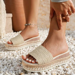 Sexy Fish Mouth Elegant Flat Slippers Summer New Round Headed Comfortable Beach Casual Slippers