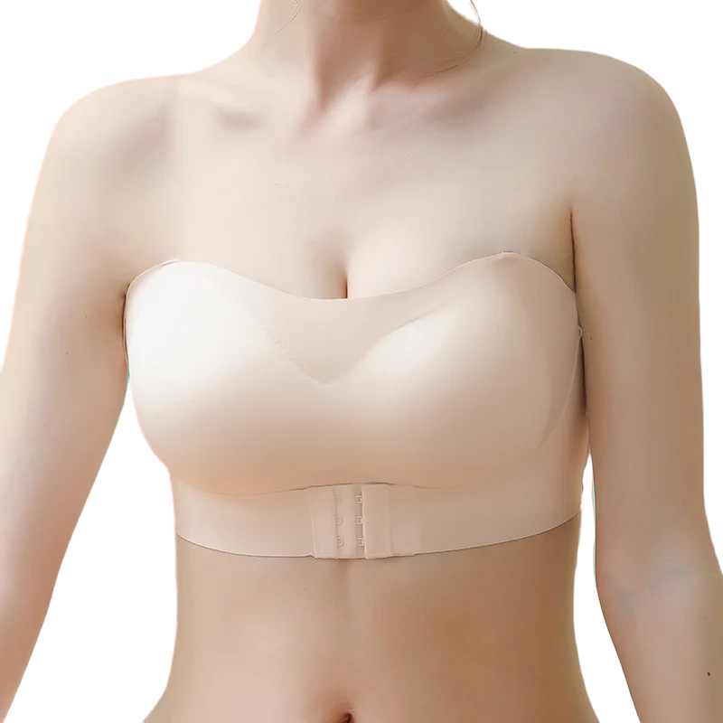 Push-Up Bras For Women Front Buckle Strapless Bra Seamless Invisible Bra Wireless Underwear Solid Color Sexy Lingerie S-XL
