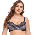 Beauwear 85D-110D plus size women 2 hook and eyes elastic underwear female sexy push up bras with light pad