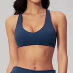 NCLAGEN Sport Bras Women High Support Fitness Underwear Back Cross Gym Clothes Training Solid Yoga Top Pilates Workout Tank