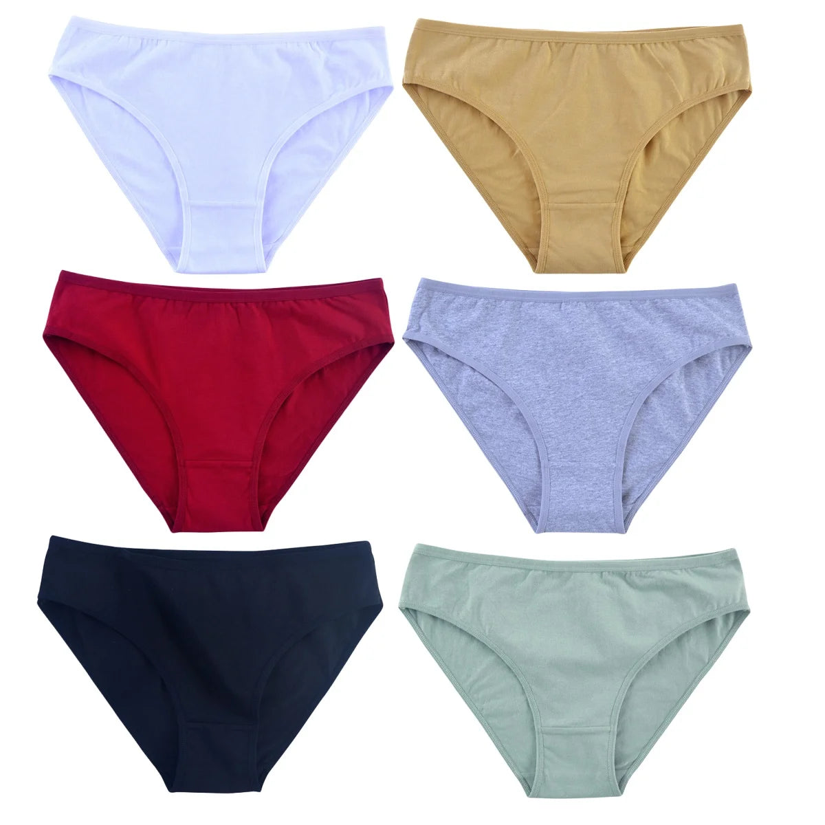 4Pcs/Set Cotton Panties Women Solid Color Underwear Female Underpants Sexy Lingerie M-XL Comfort Soft Briefs Intimates