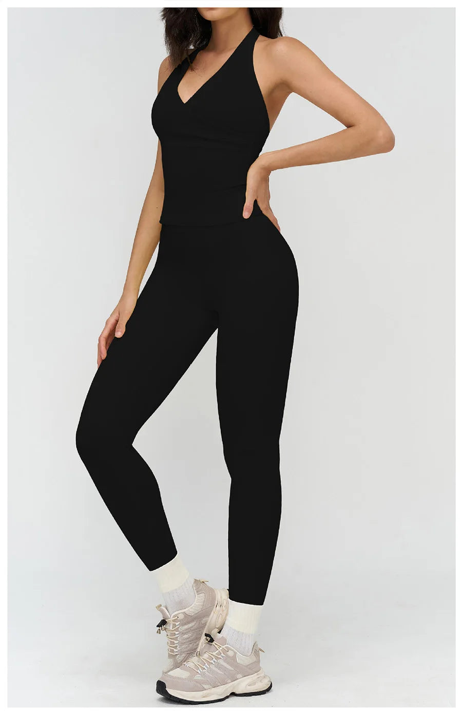 2 Pieces Sportswear Women Yoga Set Gym Clothes Fitness Set Outfit Outdoor Long-Sleeved Shirt Tracksuits Sports Bra Gym Leggings