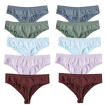 10Pcs/Set Seamless Thongs G-String Women Panties Sexy Underwear Female Underpants Sexy Lingerie Low Waist Sport Bottoms M-XL