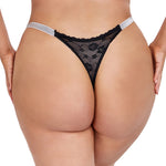 Womens Sexy Lace Thongs Breathable and Comfortable Stretch Elegant Plus Size Underwear Panties XL 2XL 3XL 4XL