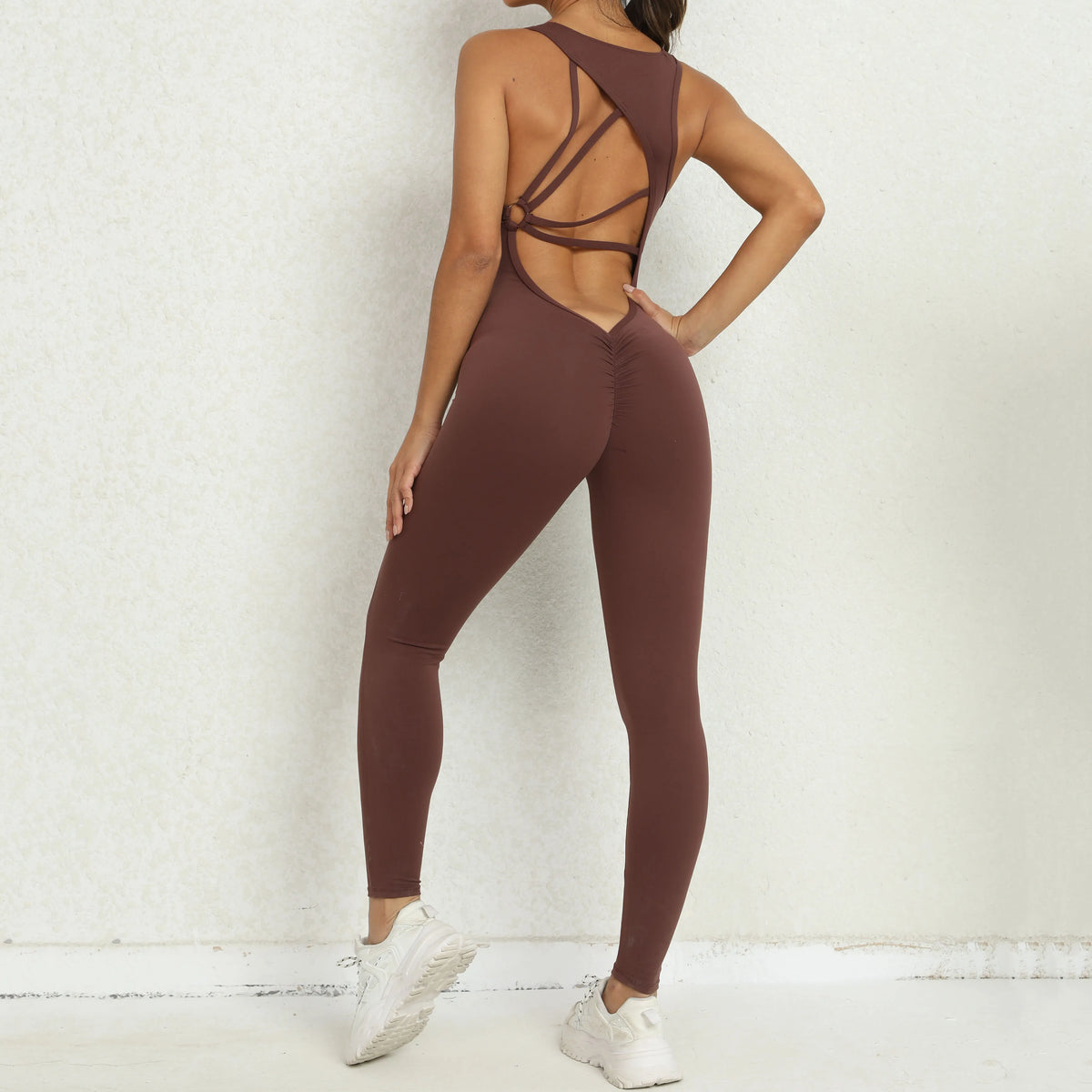 New Yoga Jumpsuit Women One-Piece Sweatpants Sleeveless Gym Suit Running Breathable Sportswear Stretch Tight Leggings