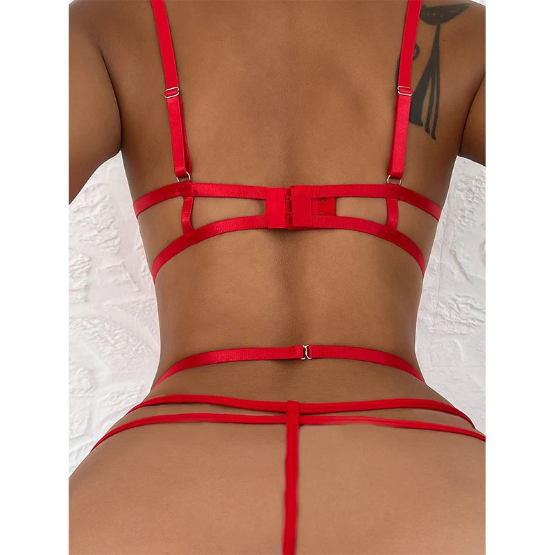 Women Crotchless Sexy Bodysuit Lingerie Babydoll Dress Porn Role Play Body Underwear See Through Erotic Costumes Exotic Sex Set