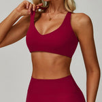 Sports Bra Women Top Push Up Fitness Yoga Bra Workout Underwear High Strength Sport Tops Women Breathable Running Vest Gym Wear