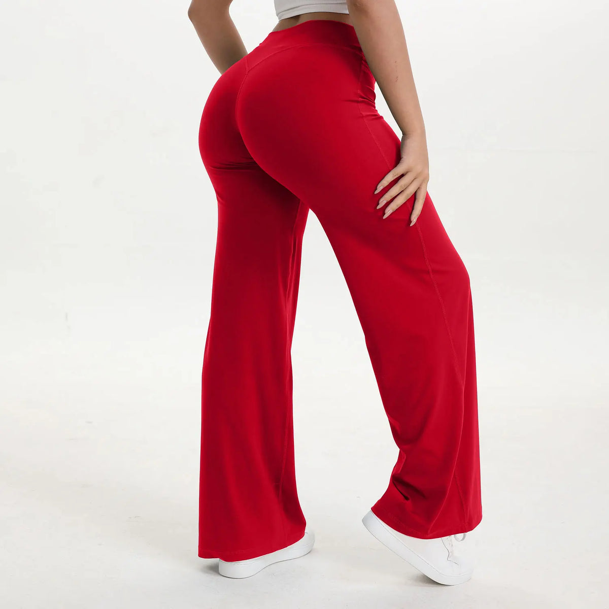NCLAGEN Naked Feel Straight-leg Pants Gym Clothes Woman Sportswear Fitness Workout Leggings Yoga Softmotion Wide-leg Trousers