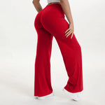 NCLAGEN Naked Feel Straight-leg Pants Gym Clothes Woman Sportswear Fitness Workout Leggings Yoga Softmotion Wide-leg Trousers