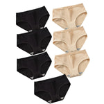 7Pcs/Set Cotton Panties Low Waist Briefs Women Sexy Lingerie Female Underpants Panty Solid Color Breathable Underwear Intimates