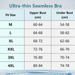 Summer Ice Silk Seamless Ultra-thin Ice Silk Bra Lifting Bra M-4XL Women's Sports Bra Wireless Underwear Air Cooling Brassier